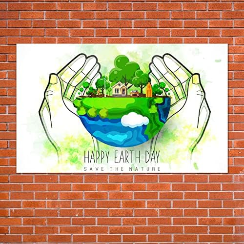 Фон за Снимки с Деня на Земята Надслов да Спасим Природата на 22 април, за Защита на околната среда, Деня на Земята, Празнични Украси и Аксесоари за дома, Клас, Офис