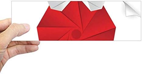 DIYthinker Абстрактно Коледна Украса От Оригами Модел Правоъгълник Стикер Върху Бронята На Стикер На Прозореца Лаптоп