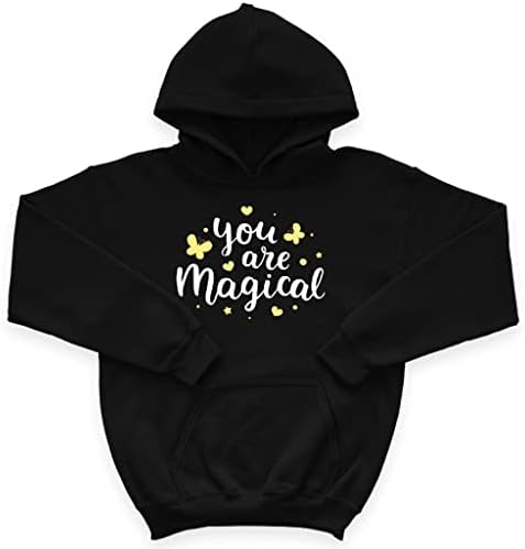 Детска hoody с качулка от порести руно You Are Magical - Детска hoody с качулка с цитати - Скъпа hoody с качулка за деца