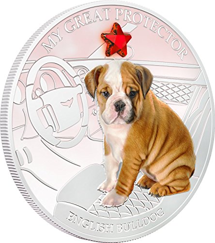 2013 на Фиджи - Кучета и Котки - брой 2 - Моят Велик Защитник - Английски Булдог - 1 унция - Сребърна монета от 2 долара