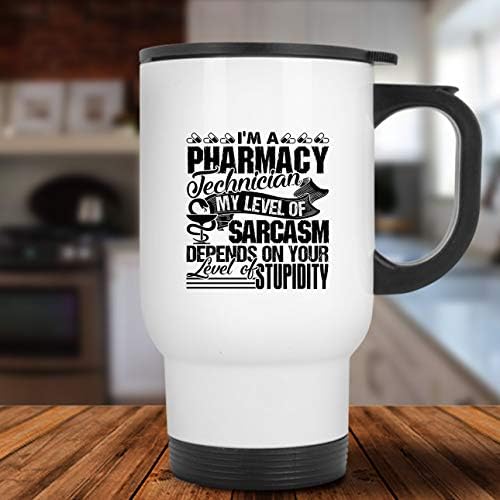 Аз Фармацевтичен Техник, Пътна чаша, Стоманена Чаша, Пътна чаша (Бяла чаша)