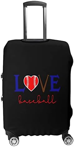Калъф за багаж Love Baseball Забавен Калъф За Пътищата, Куфар Протектор и Калъф За съхранение на багаж