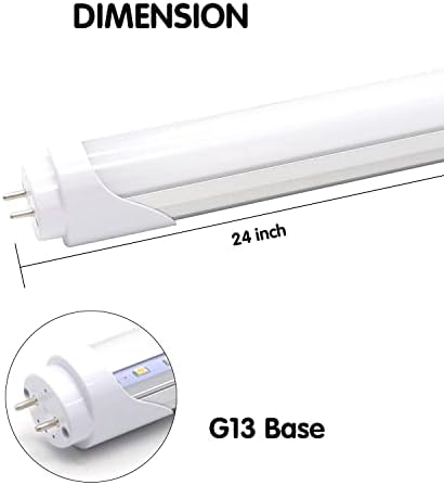 Т8 T10 T12 2-подножието led лампа -8 W Led замяна за 24-инчов флуоресцентна лампа, еквивалент на 20 W, 1120Лм, дневна