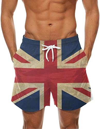 Плажни къси Панталони Големи Размери за Мъже с Принтом в Звездната Ивица, Модни Летни Спортни Шорти За Плуване, Стрейчевые