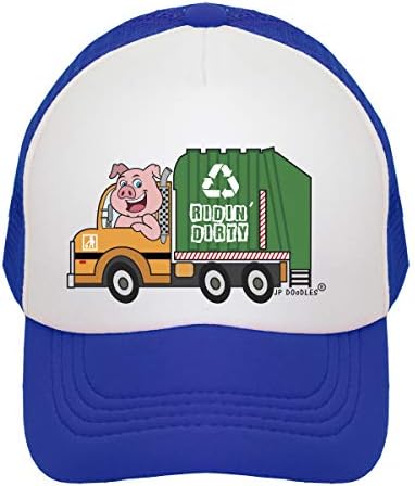 JP DOoDLES Чудовище Трак-боклукчийски камион-Влак-Трактор - Детска Шапка шофьор на камион-Бейзболна Шапка с вкара облегалка