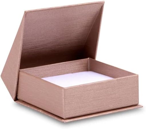 Кутия за обеци /висулки ALLUREPACK - Розов цвят - Подарък кутия за бижута от копринен мат картон, луксозни модерни ъглови