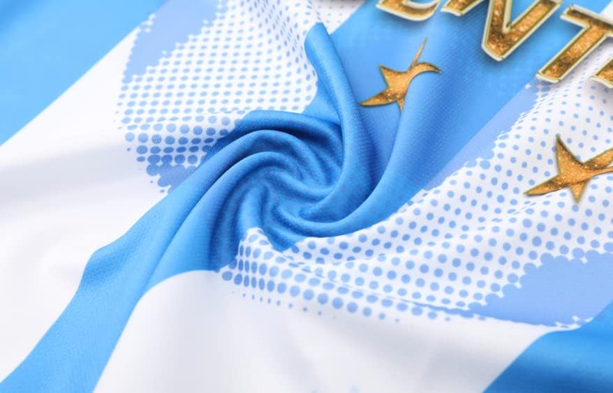 Blue Argentina World Champions Edition Спортен Комплект Тениски за момчета и младежи От Джърси