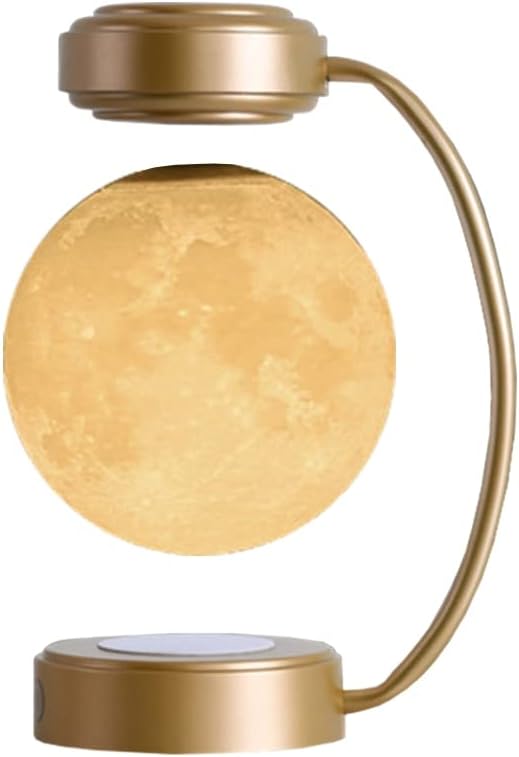 Уникални Празнични подаръци Магнитно-Левитирующие Лунните Тела Moon Лампа за Домашния офис Декор Night Light - (Диаметър:
