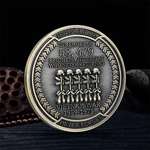 Възпоменателна Монета Виетнамски Войник, Древната Бронзова Триизмерен Релефен Рана От Метал, С Колекционерска Стойност,