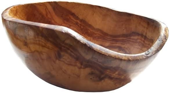 Купа от Естествен Мед, Маслиново дърво в селски стил - 5.5 инча