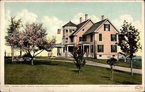 11214. Къщата на г-жа Мери Бейкър Еди, с приятен изглед, Конкорд, Ню Йорк, Ню Йорк Оригиналната антични картичка