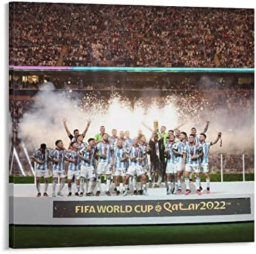 Световното първенство по футбол в Катар 2022 Крал футболни Плакати Отбор на Аржентина Плакат (2) Готини Плакати Платно