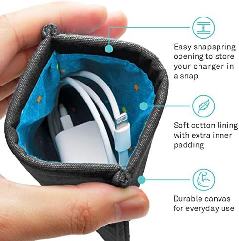 Комплект джобове за кабели UT - Идва с 1 зарядното устройство и 1 калъф за слушалки - (черен)