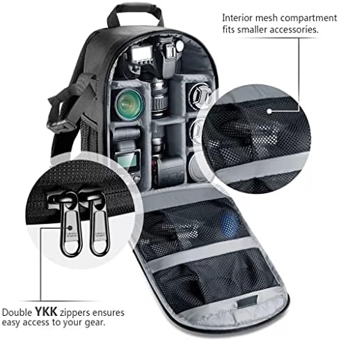 Раница за камера YEBDD с Гъвкава преграда, Мека чанта, Противоударная поставяне на Защита за огледално-рефлексни беззеркальных