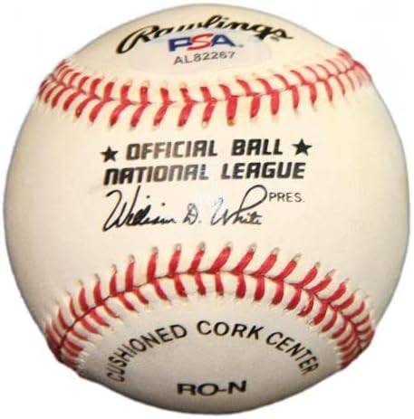 Тед Търнър подписа договор с ONL Baseball Braves С Автограф от си ен ен С.Л. TCM PSA / ДНК AL82267 - Бейзболни топки