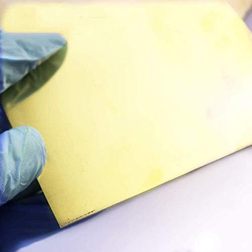 NIANXINN H62 Месинг метален тънък лист от фолио, Рулонная Метална поставка с Дебелина 2 мм, лист от чиста мед 1бр (Размер: