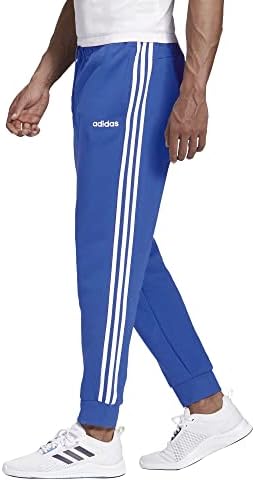 трикотажни панталони за бягане на adidas Men ' s Essentials в 3 ленти, Зауженные към дъното