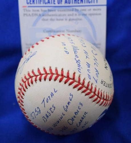 Пийт Роуз с Множество Надписи PSA DNA Autograph Националната лига Бейзбол С Автограф - Бейзболни Топки С Автографи