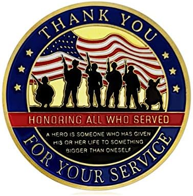 Благодарим Ви за Вашата служба за Военни Ветерани оспорват Монетата Благодарственный Подарък