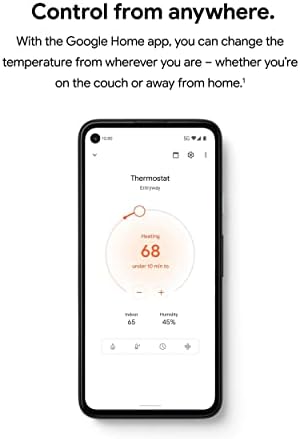 Комплект за украса на термостата Google Nest - Произведен за термостата Nest - Програмируем аксесоар за термостата Wifi - Snow
