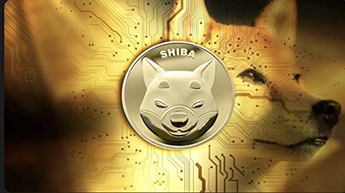 Монета E-BEST CARE SHIB с Gilding | Монета Shiba Inu | Shibcoin с Защитен калъф и кутия (злато)