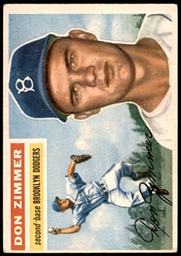 1956 Topps 99 Дон Циммер Бруклин Доджърс (Бейзбол карта) VG Dodgers