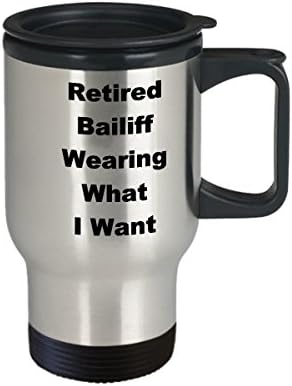 Пенсиониран Съдебен изпълнител Пътна Чаша Забавна Идея за Подарък За Кафе Облекло за Пенсиониране да Носят Това, Което