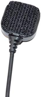 HQRP 4-Комплектен Акустичен Тръбен слушалка ПР с микрофон за гърлото, Слушалката е Съвместима с Baofeng BF-V6, BF-V7,