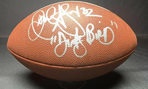 Джамал Андерсън подписа договор с Атланта Фэлконс на супер Боул XXXIII по футбол PSA 9A67953 - Футболни топки с автографи