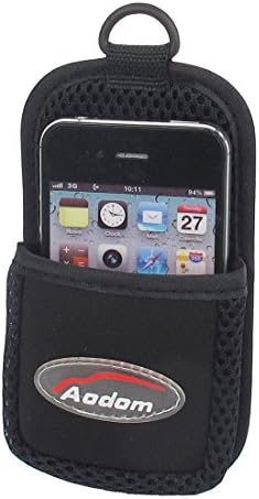 Qtqgoitem Черен Мрежест Дизайн, Държач за мобилен телефон, Чанта, джоб за Автомобил (Модел: 22f 235 a50 fd3 f34)