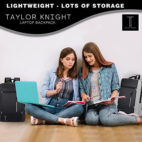 Пътен раница за лаптоп Taylor Knight с USB зареждане, подходящ за бизнес, в училище, колеж и пътувания. Чанта за лаптоп