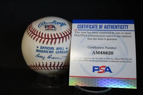 Бейзболен автограф с автограф Дали Макфейла (HOF 98) Auto PSA/DNA AM48620 - Бейзболни топки с автографи