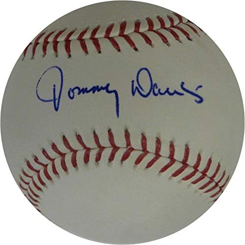 Разгъната бейзболни топки с автографи на Томи Дейвис от Мейджър лийг бейзбол Лос Анджелис Доджърс - Бейзболни топки с