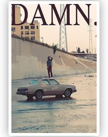 Ukeepo Kendrick Lamar Албум Good Kid M. A. A. d City Limit Платно Плакат Естетика стая 12x18 инча, Без рамка