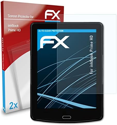Защитно фолио atFoliX за екрана, Съвместима със защитно фолио inkBook Prime HD, Сверхчистая защитно фолио FX (2 ПЪТИ)
