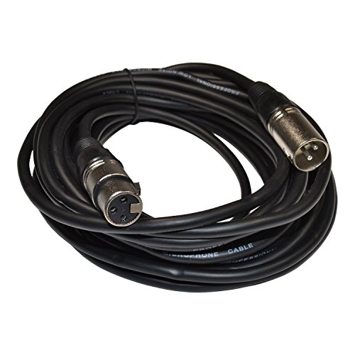 Микрофон кабел HQRP XLR-XLR (3-пинов M / F, 25 фута), съвместим с Кардиоидным конденсаторным студийным микрофон Audio