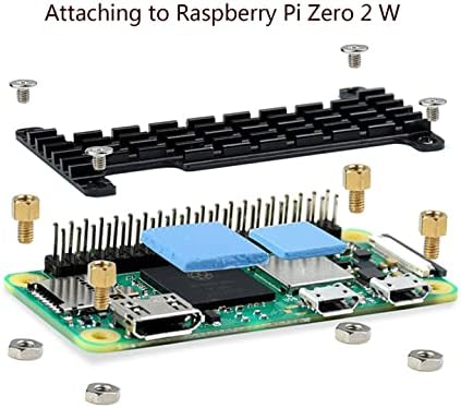 Радиатор с Термопленками, Алуминиев Радиаторный Охладител за Raspberry Pi Zero 2 W/Pi Zero 2 WH/Raspberry Pi Zero/Zero