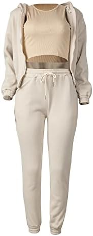 Комплект Дрехи от 2 теми, Дамски Комплекти с качулка за бягане, Пуловери с дълги ръкави, Блузи и Панталони, Комплекти