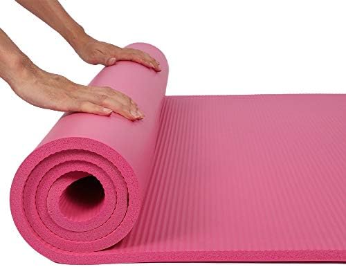 MiaoC 【Изпратено от САЩ】 Нескользящий килимче за йога, здраве, фитнес и Много дебела подложка за йога от стиропор с дължина